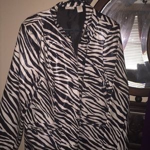 Zebra print jacket